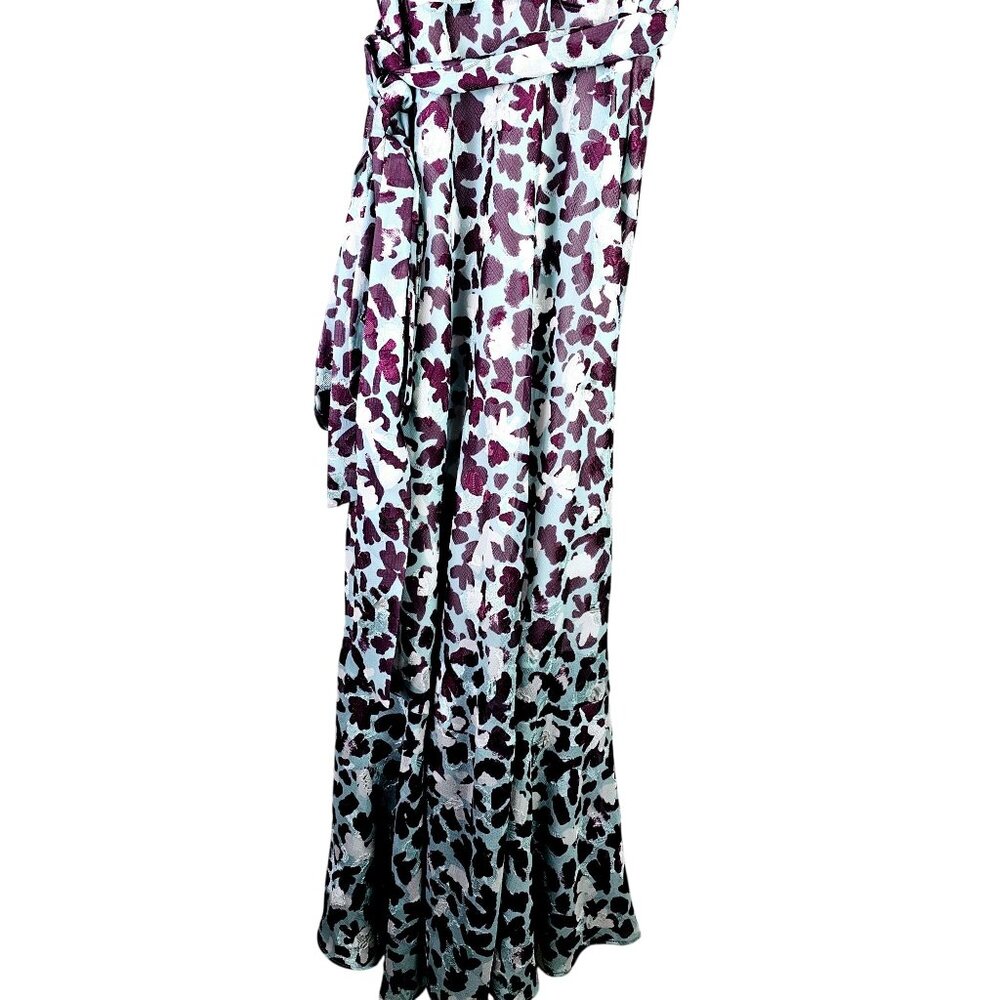 Tanya Taylor Blaire Brushstroke Coral Araucana Wrap Dress, Sz 16, NWT - Picture 11 of 11